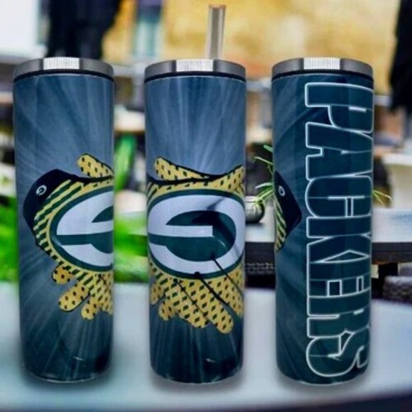 20 Oz Green Bay Packers, Hot and Cold Stainless Steel Tumbler - Picture 1 of 1